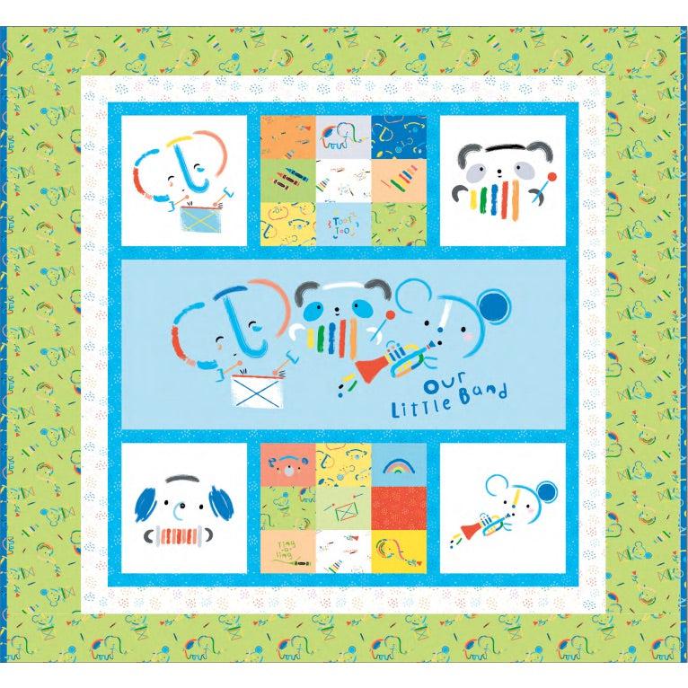 Our Little Band Panel Quilt - Free Digital Download