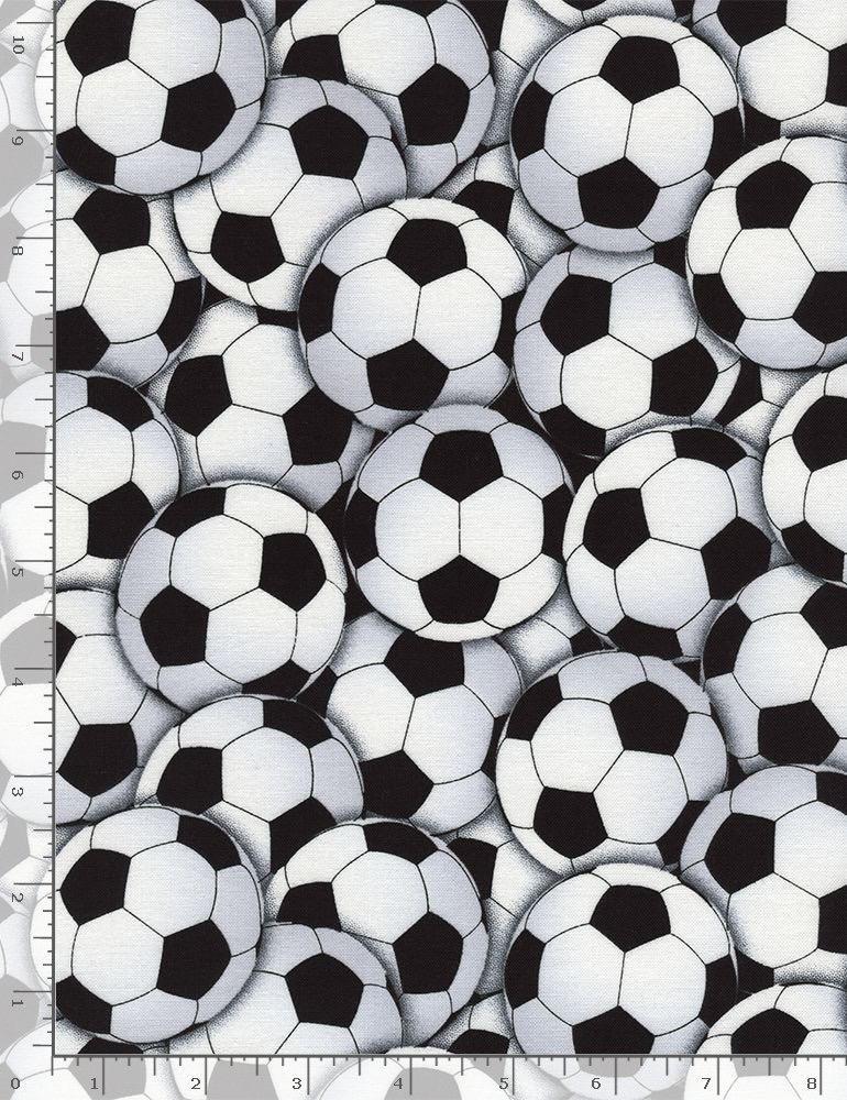 Packed Soccer Balls Fabric-Timeless Treasures-My Favorite Quilt Store