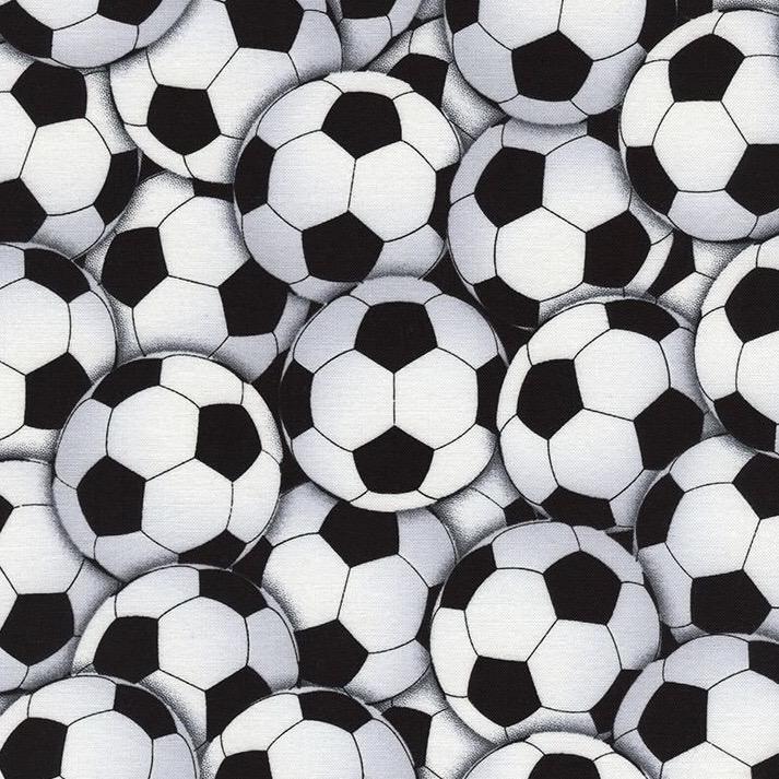 Packed Soccer Balls Fabric