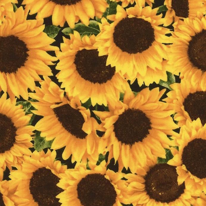 Packed Sunflowers Fabric