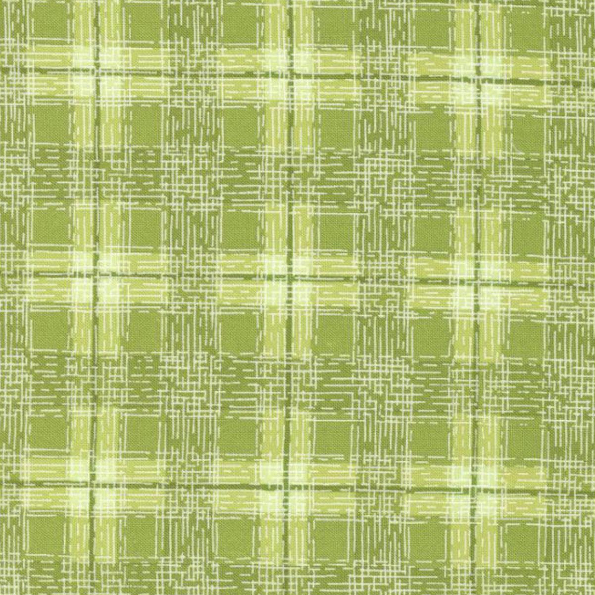 Pansys Posies Fern Plaid Fabric-Moda Fabrics-My Favorite Quilt Store