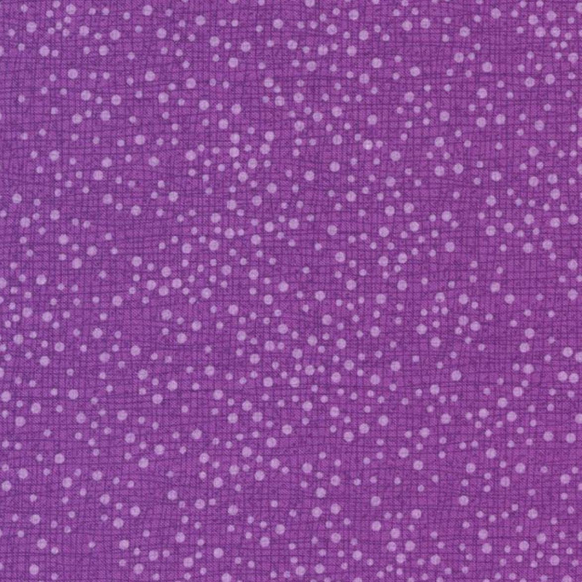 Pansys Posies Plum Dotty Thatched Fabric-Moda Fabrics-My Favorite Quilt Store