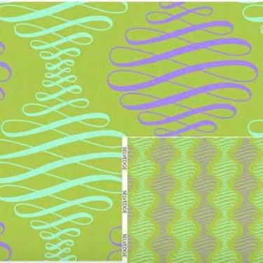 Parisville Deja Vu Pistachio Spencer Stripe Fabric-Free Spirit Fabrics-My Favorite Quilt Store