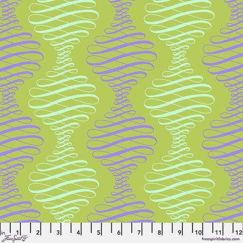 Parisville Deja Vu Pistachio Spencer Stripe Fabric-Free Spirit Fabrics-My Favorite Quilt Store