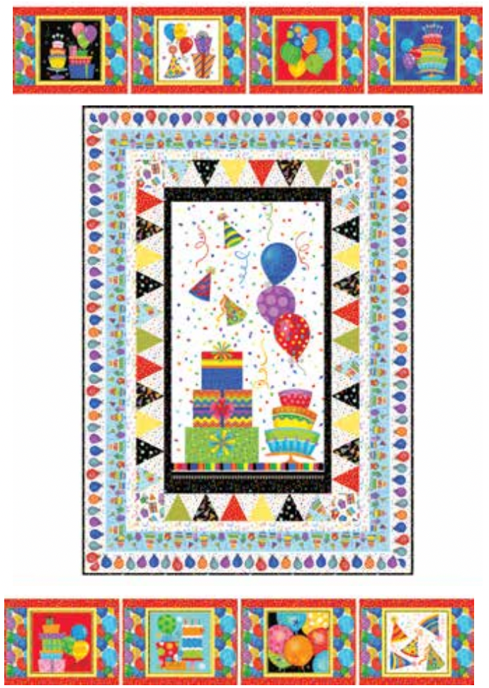 Party Time Quilt - Free Pattern Download-Studio e Fabrics-My Favorite Quilt Store
