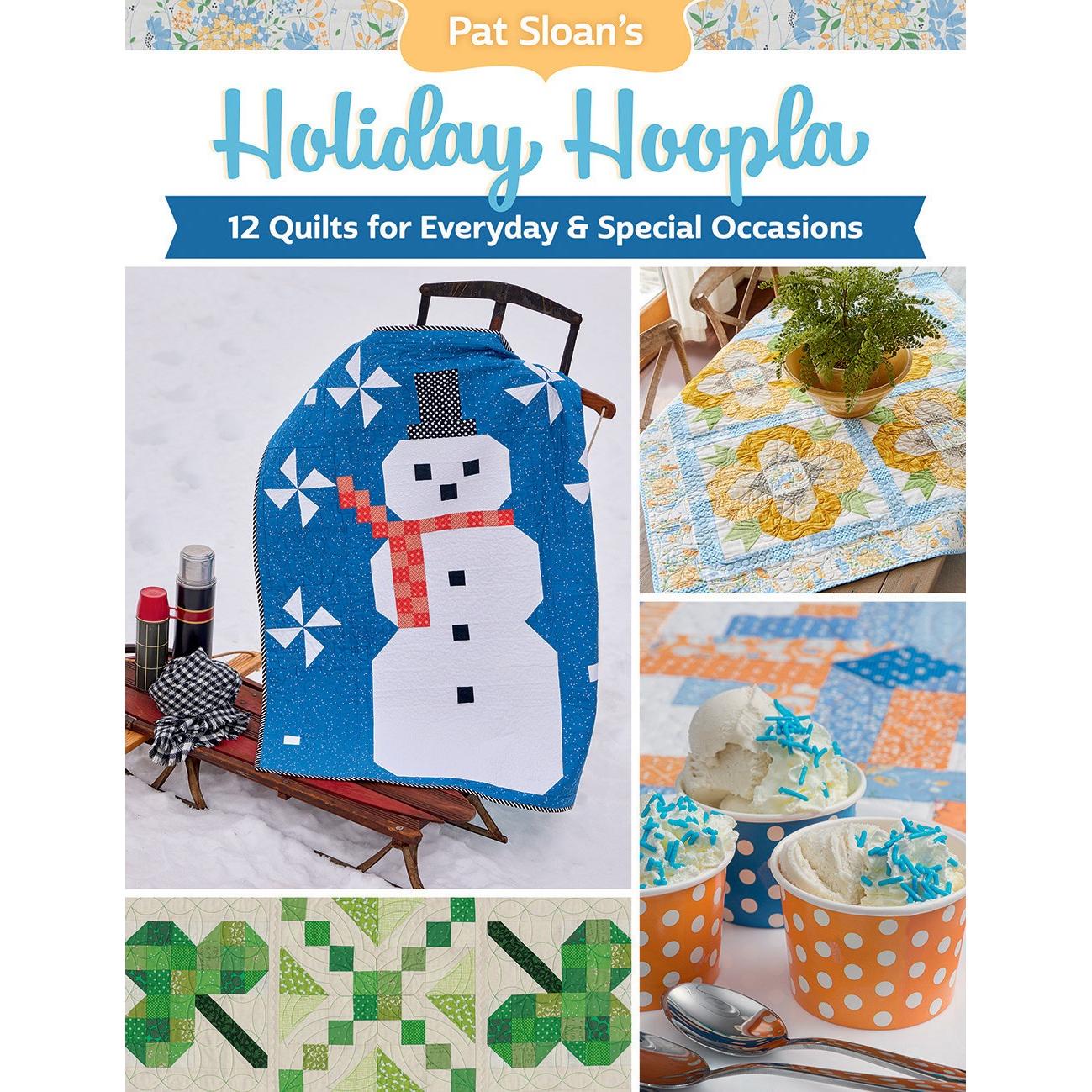 Pat Sloans Holiday Hoopla Book-Martingale-My Favorite Quilt Store