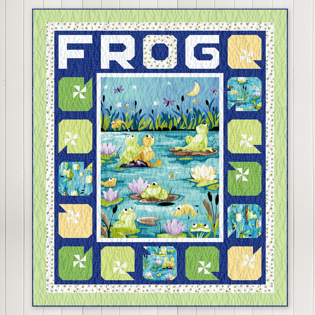 Paul's Pond Frog Quilt Pattern - Free Pattern Download