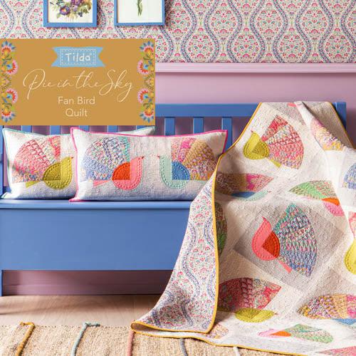 Pie In The Sky Fan Bird Quilt Pattern-Digital Download-Tilda Fabrics-My Favorite Quilt Store