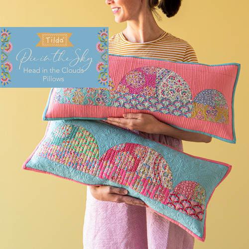 Pie In The Sky Head In The Clouds Pillows Pattern-Digital Download-Tilda Fabrics-My Favorite Quilt Store