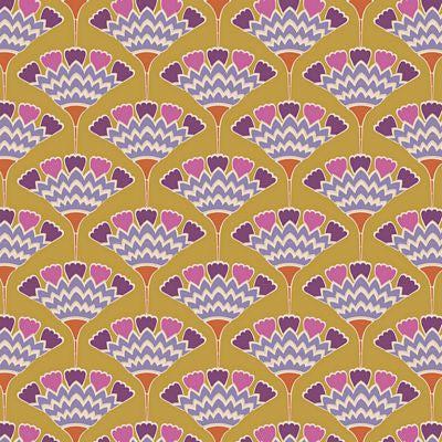 Pie in the Sky Tasselflower Mustard Fabric-Tilda Fabrics-My Favorite Quilt Store