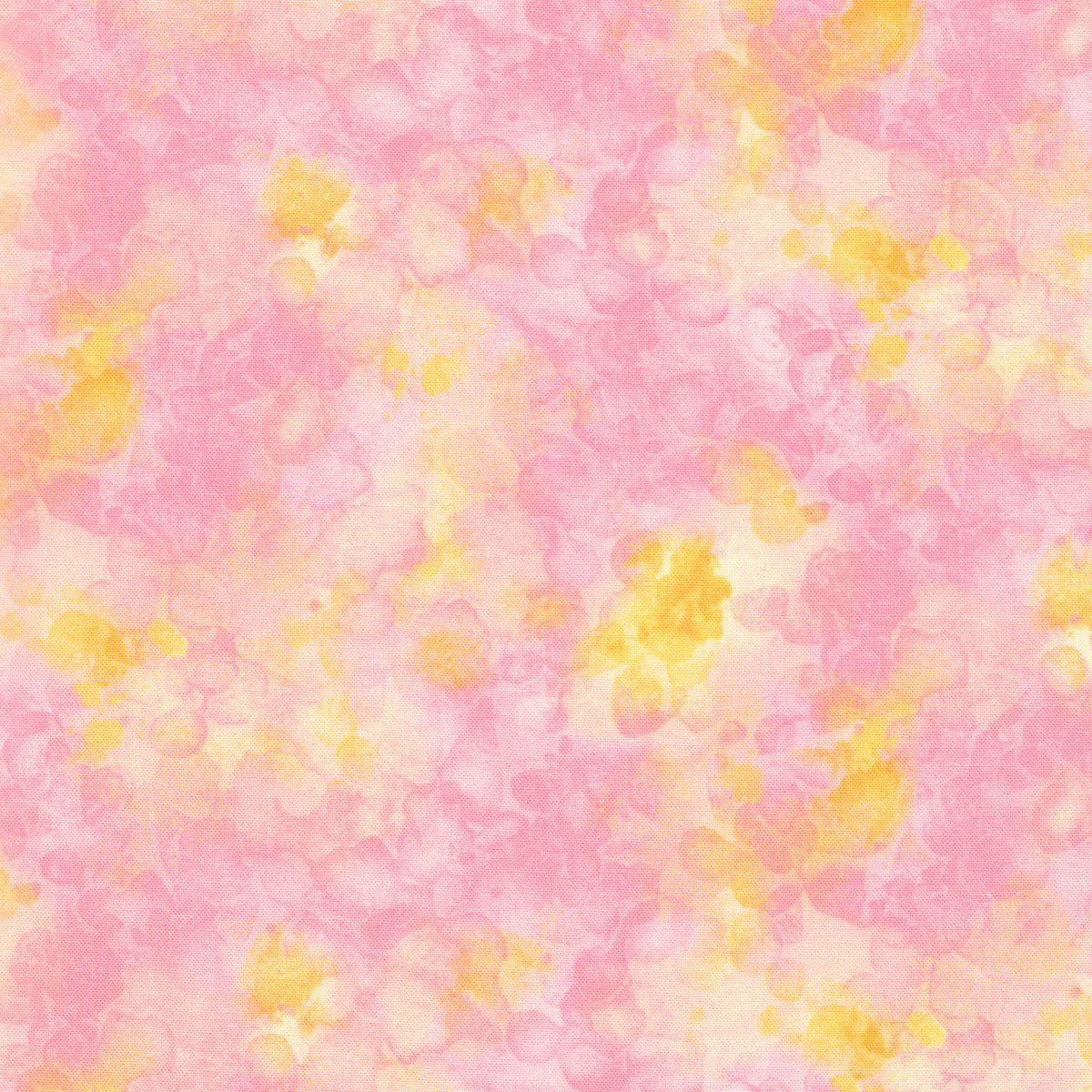 Pink Lemonade Solid-ish Watercolor Texture Fabric-Timeless Treasures-My Favorite Quilt Store