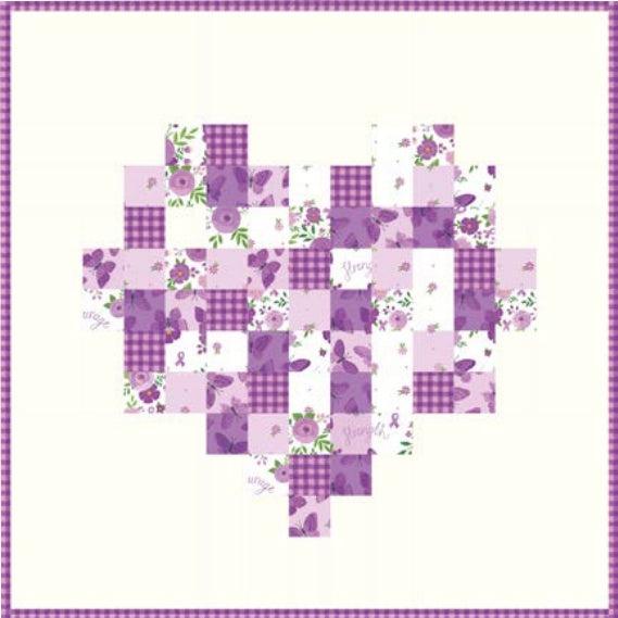 Pixel Heart Quilt Pattern - Free Digital Download