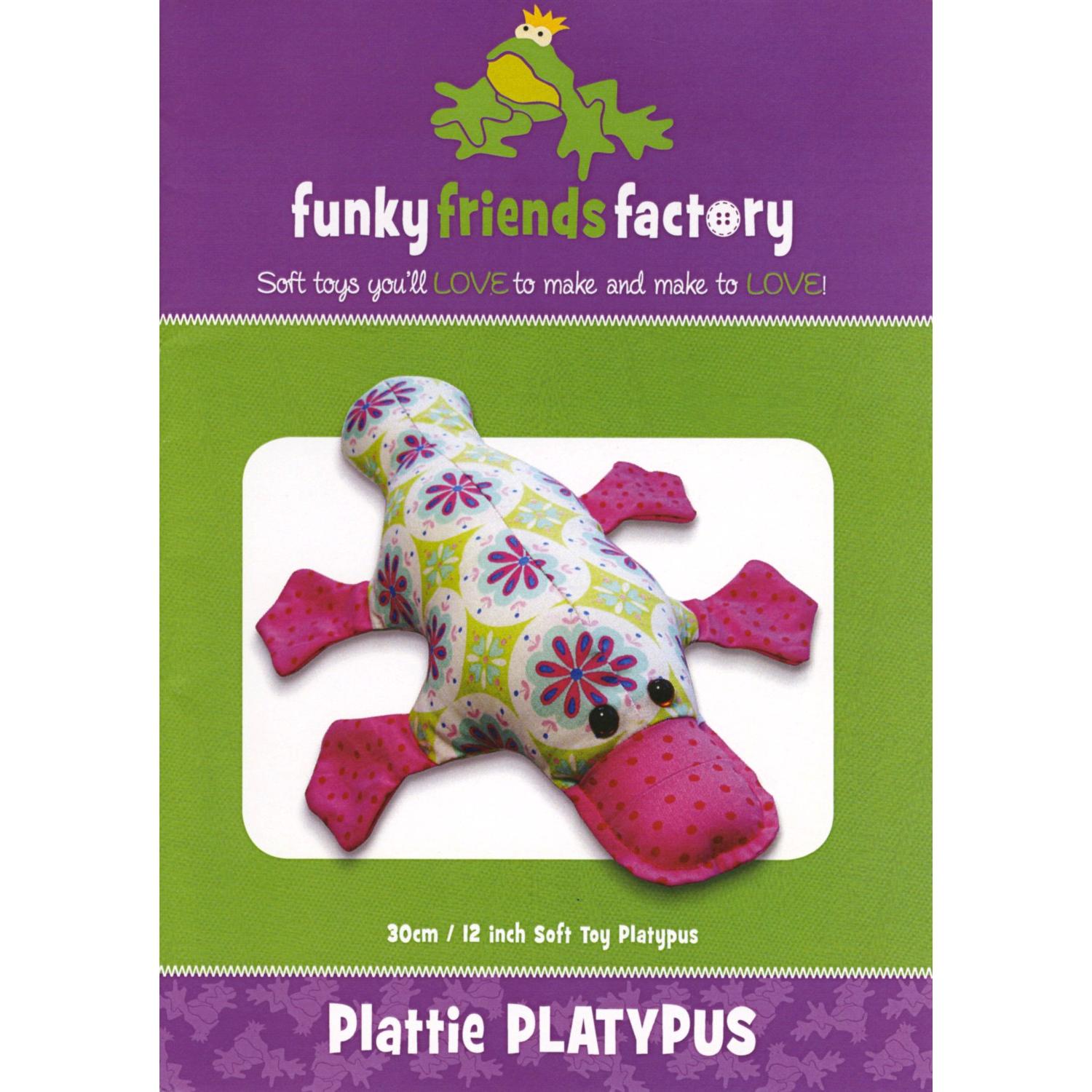 Plattie Platypus Funky Friends Factory Pattern-Funky Friends Factory-My Favorite Quilt Store