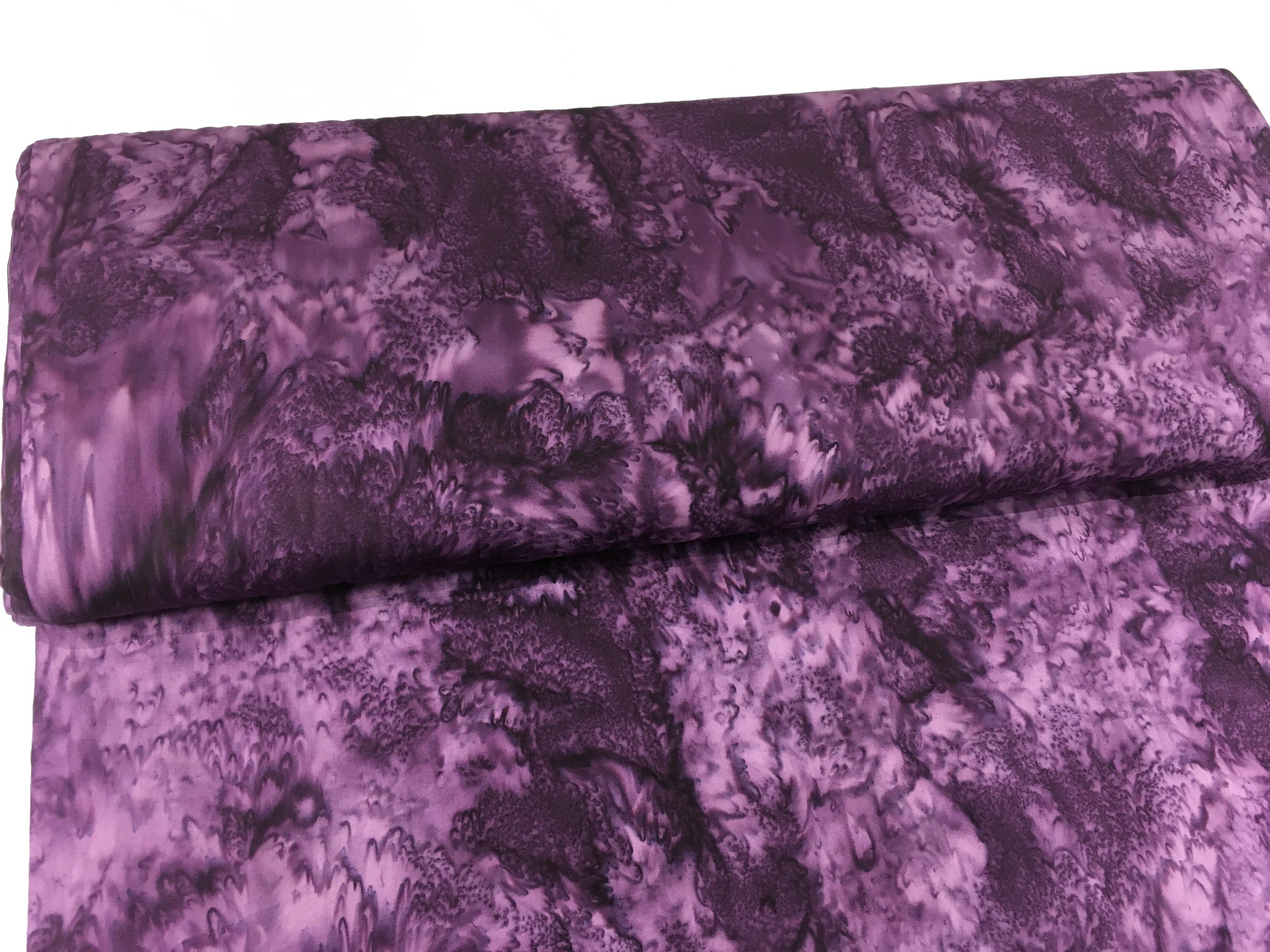 Plum Batik Watercolor Fabric-Hoffman Fabrics-My Favorite Quilt Store
