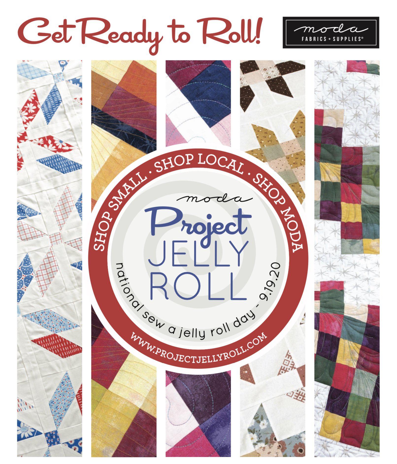 Project Jelly Roll Sew Day 2020 Free PDF Patterns-Moda Fabrics-My Favorite Quilt Store