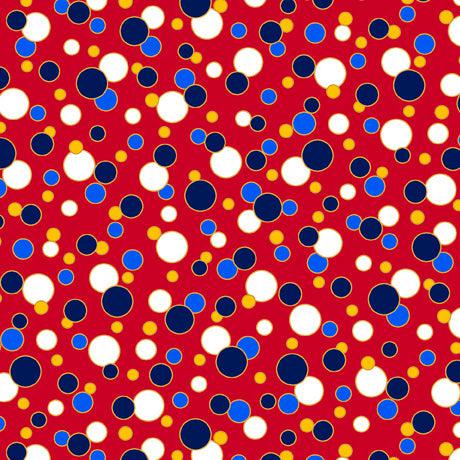 Proud and True Dots Red Fabric