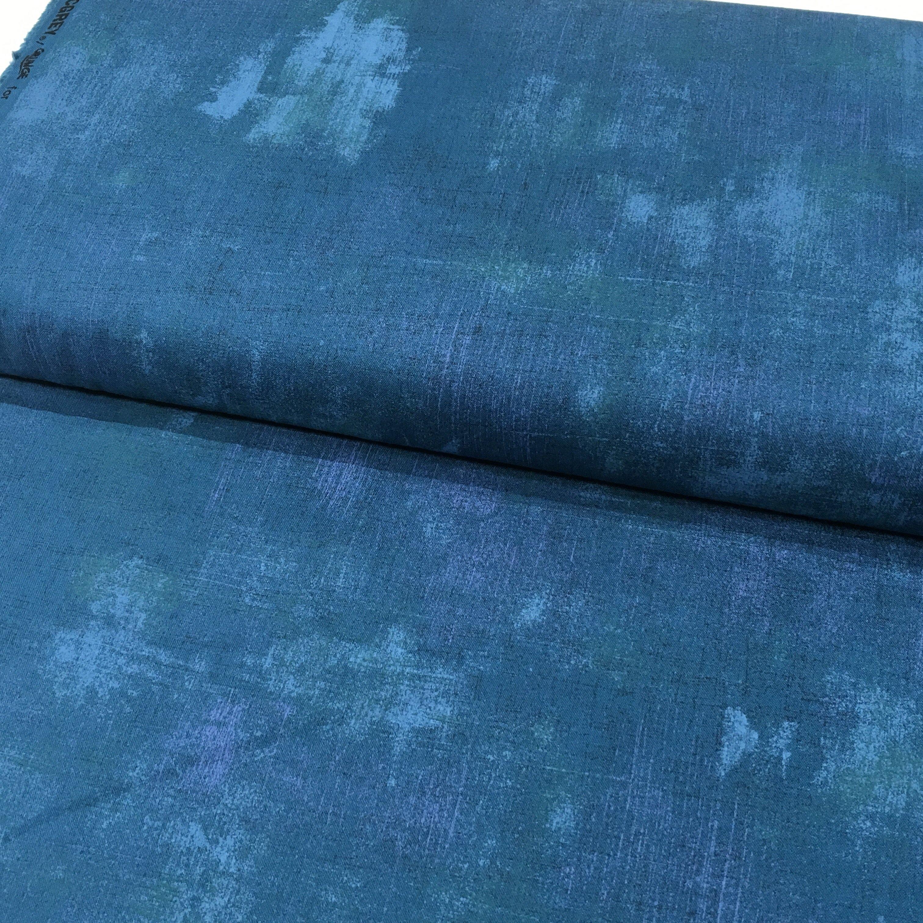 Prussian Blue Grunge Fabric-Moda Fabrics-My Favorite Quilt Store