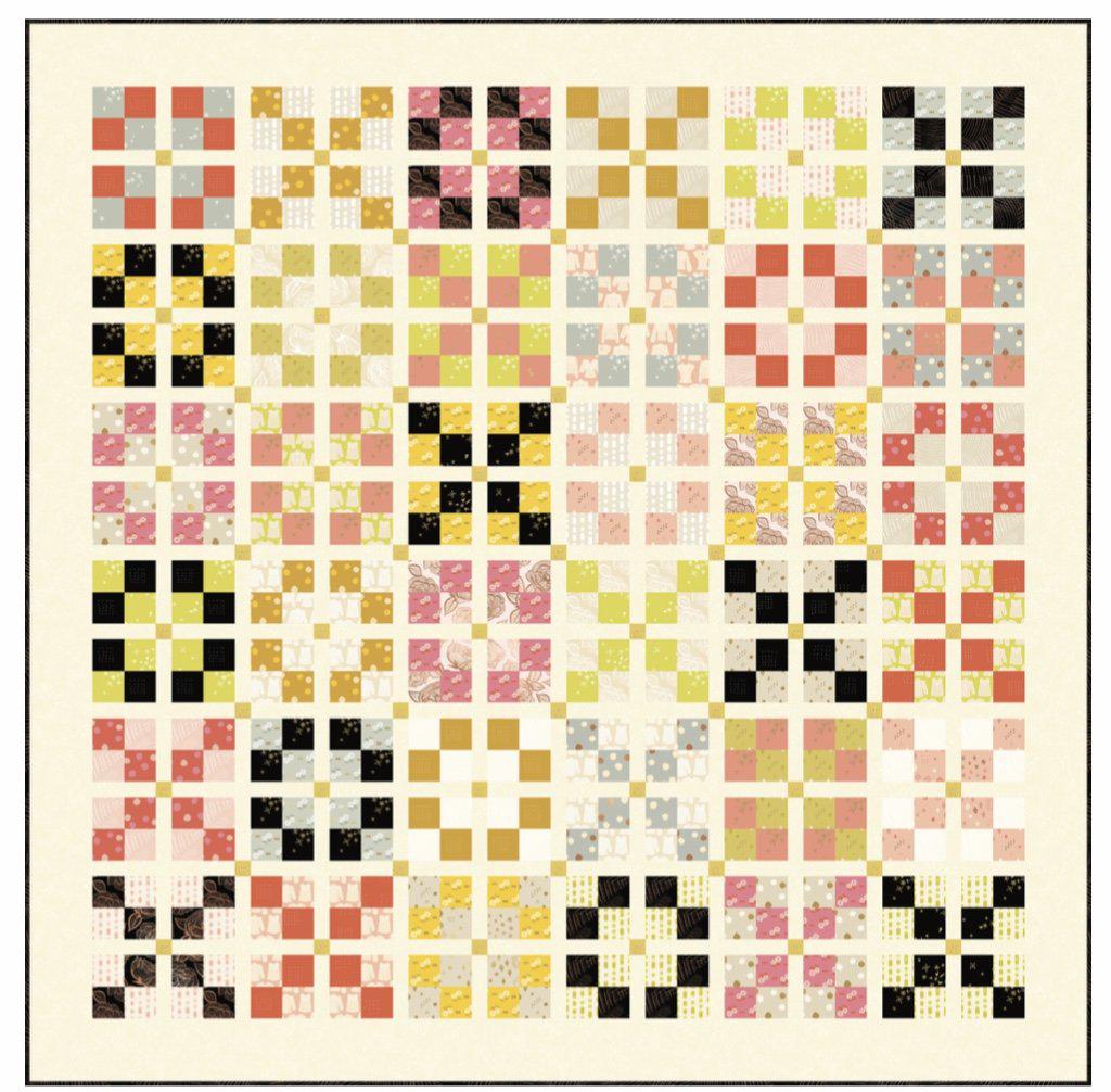 Quadrangle Quilt Pattern-Moda Fabrics-My Favorite Quilt Store