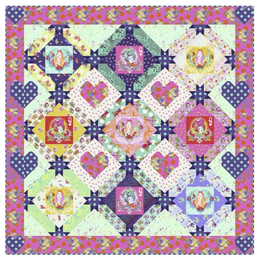 Queen of Hearts Quilt Pattern - Free Digital Download-Free Spirit Fabrics-My Favorite Quilt Store