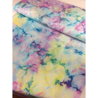 Indian Batik Fabric by the YARD. Hand Dyed Bright Rainbow With Dots Tie  Dyed Fabric. 100% Cotton Fabric for Quilting, Apparel, Home Décor 