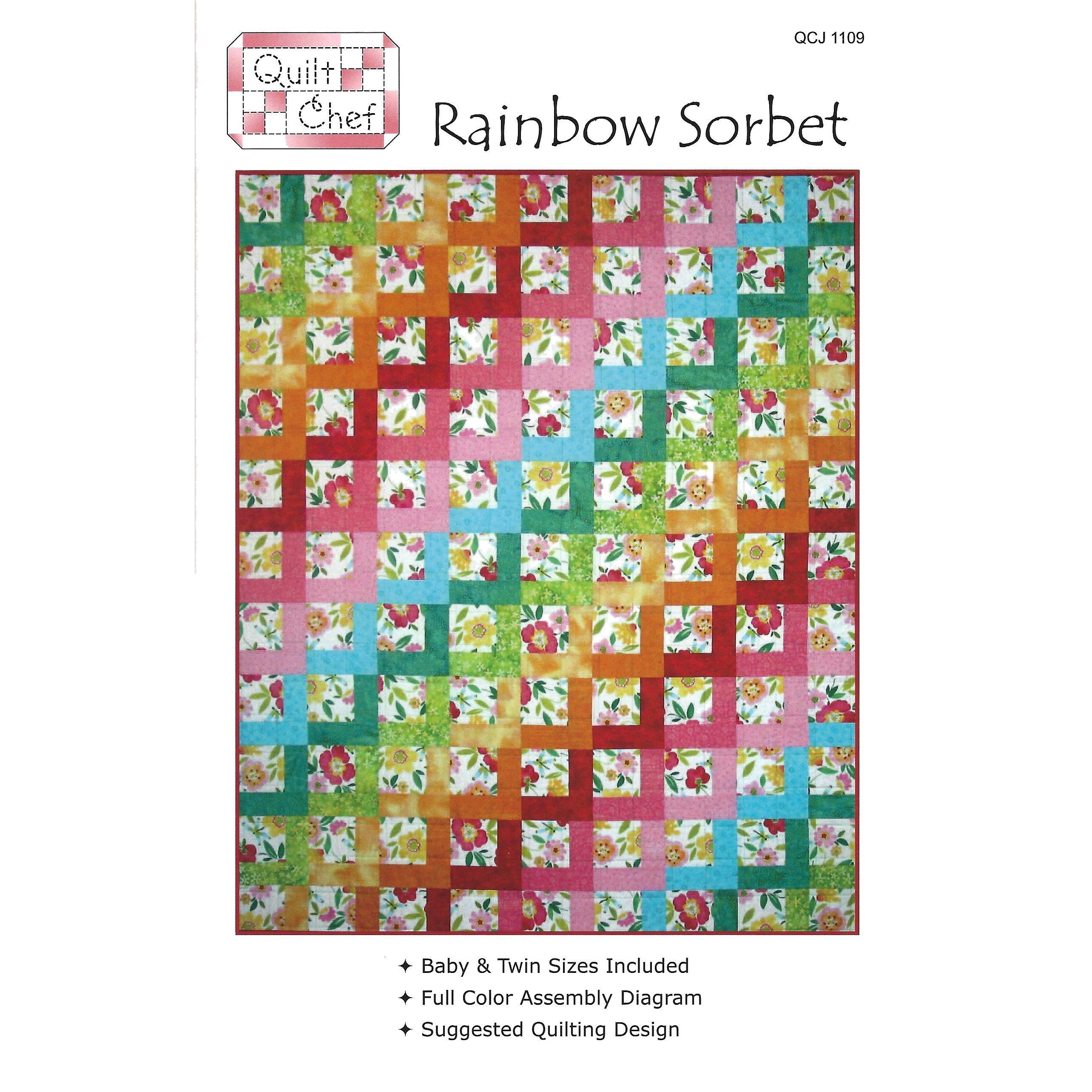 Rainbow Sorbet 2.0 Quilt Pattern-The Quilt Chef-My Favorite Quilt Store