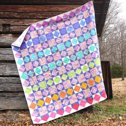 Rainbow Star Sunset Colorway Quilt Pattern-Free Spirit Fabrics-My Favorite Quilt Store
