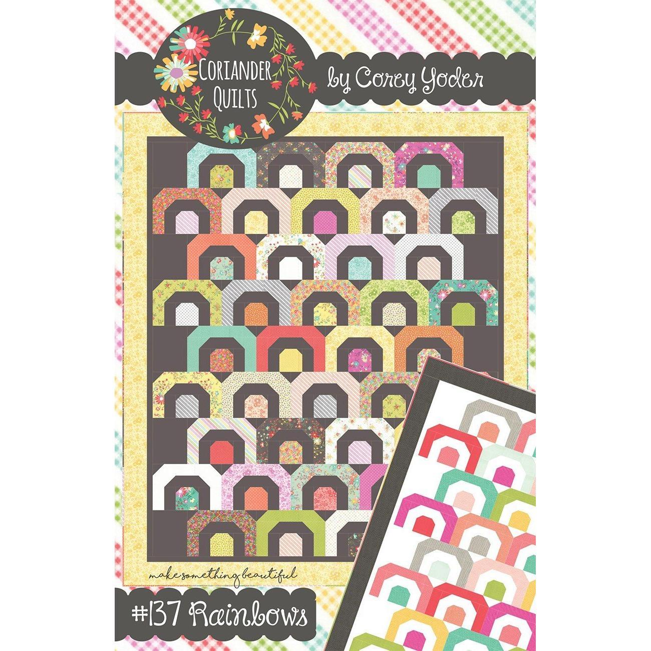 Rainbows Quilt Pattern-Coriander Quilts-My Favorite Quilt Store