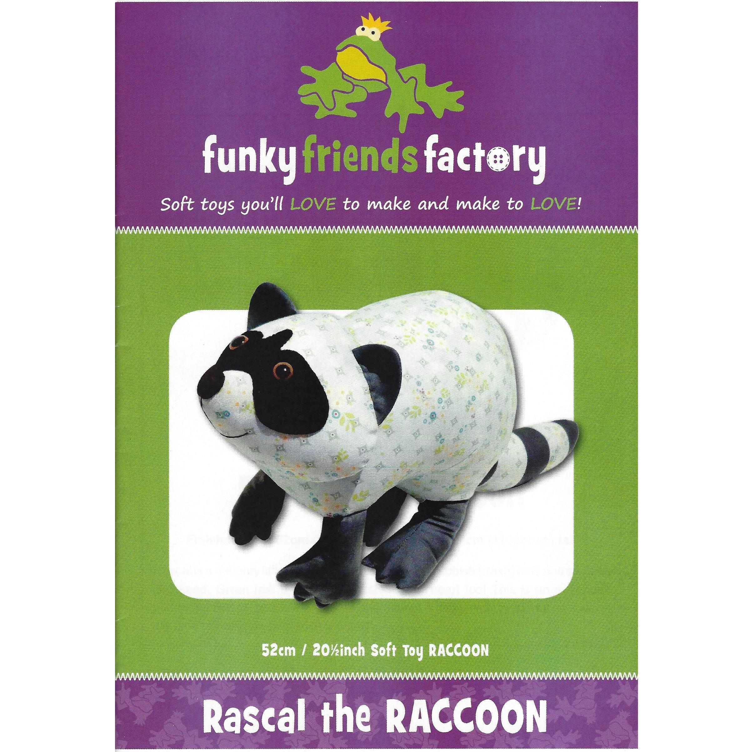 Rascal the Raccoon Funky Friends Factory Pattern