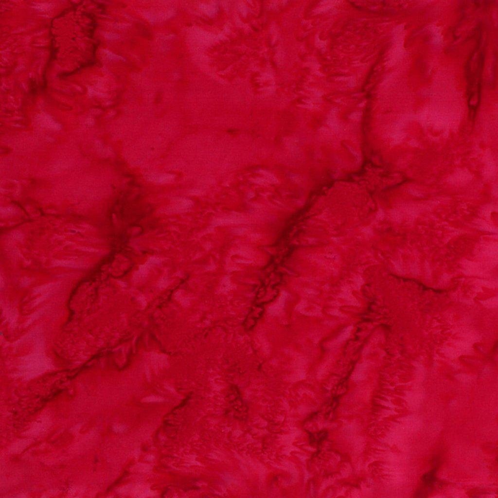 Red Batik Watercolor Fabric