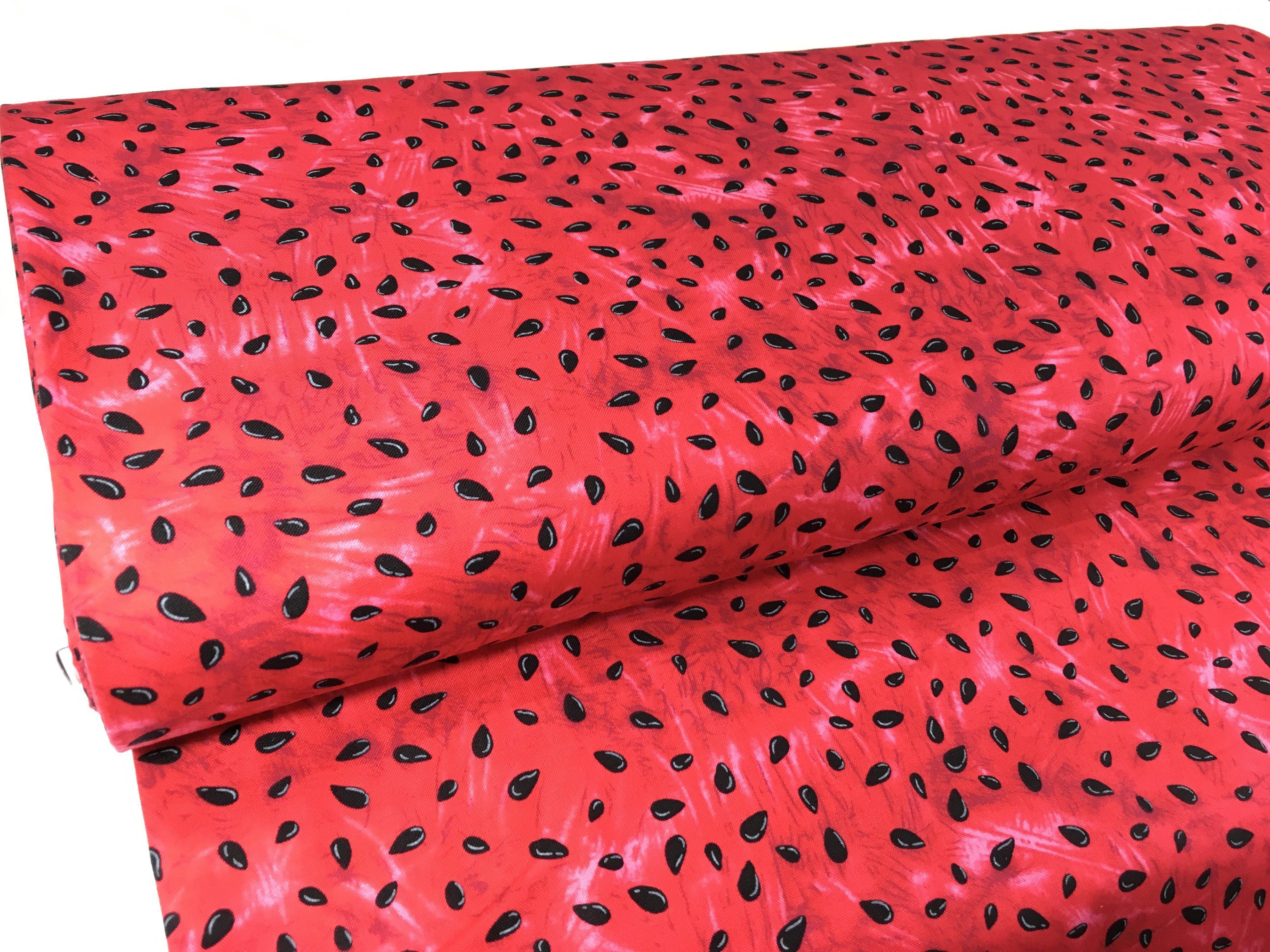 Red Watermelon Seeds Fabric-Timeless Treasures-My Favorite Quilt Store