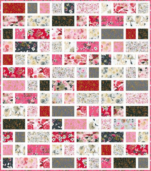 Rosette Garden Plots Quilt Pattern - Free Pattern Download-Robert Kaufman-My Favorite Quilt Store
