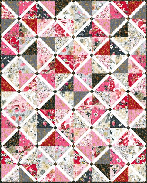 Rosette Lavender Fields Quilt Pattern - Free Pattern Download-Robert Kaufman-My Favorite Quilt Store