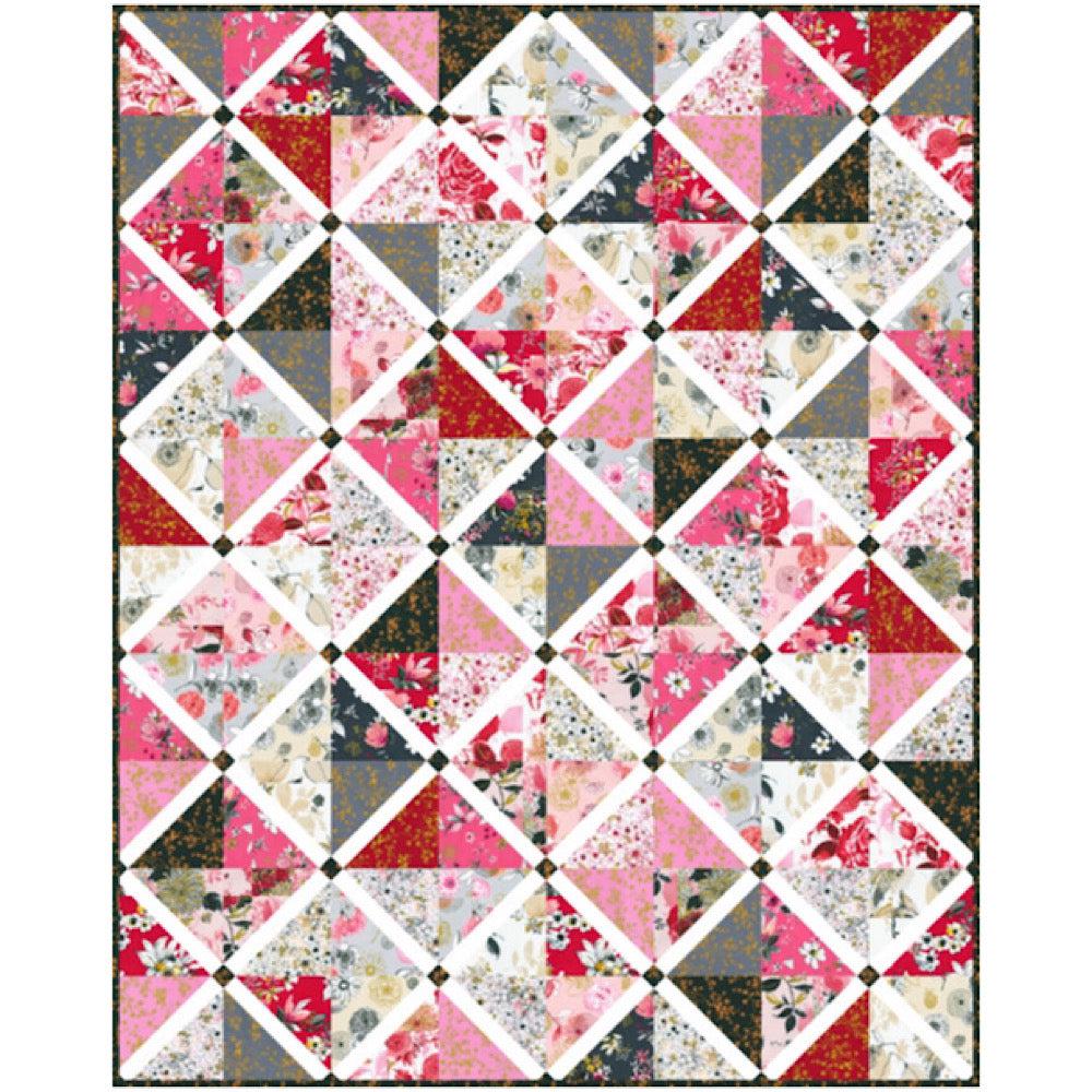 Rosette Lavender Fields Quilt Pattern - Free Pattern Download-Robert Kaufman-My Favorite Quilt Store