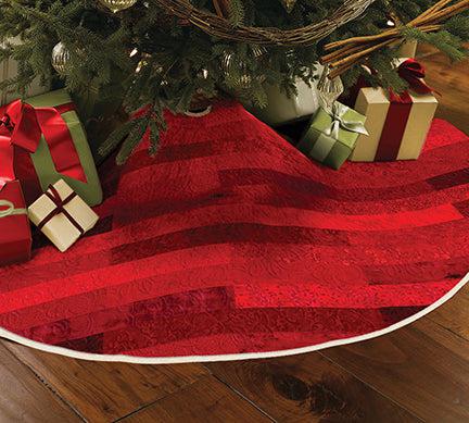 Ruby Days Holiday Tree Skirt-Wilmington Prints-My Favorite Quilt Store