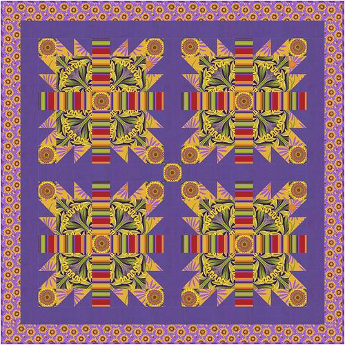 Salsa Sunbursts Quilt Pattern - Free Digital Download-Free Spirit Fabrics-My Favorite Quilt Store