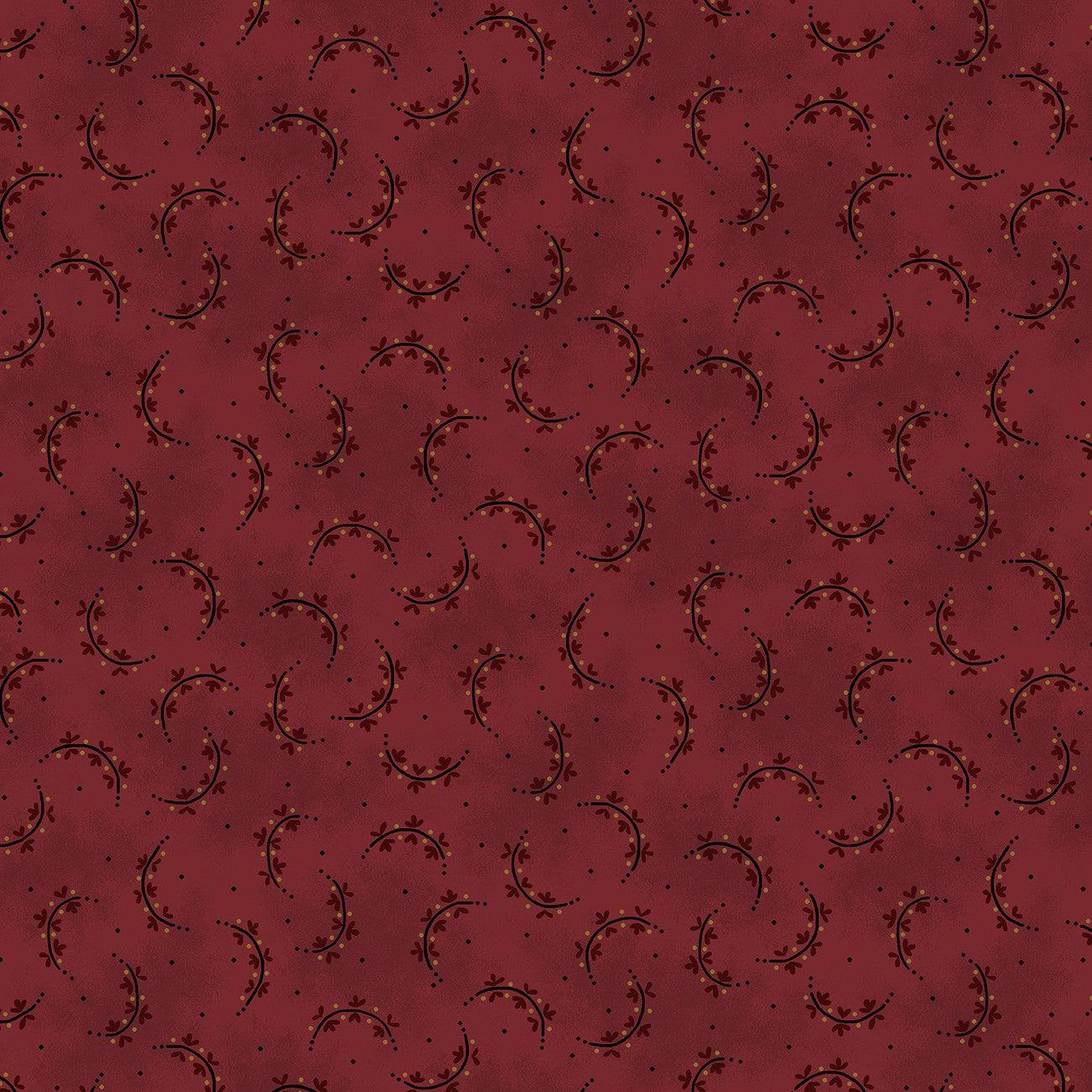Scraps of Kindness Chocolate Dotted Diamonds Fabric – End of Bolt