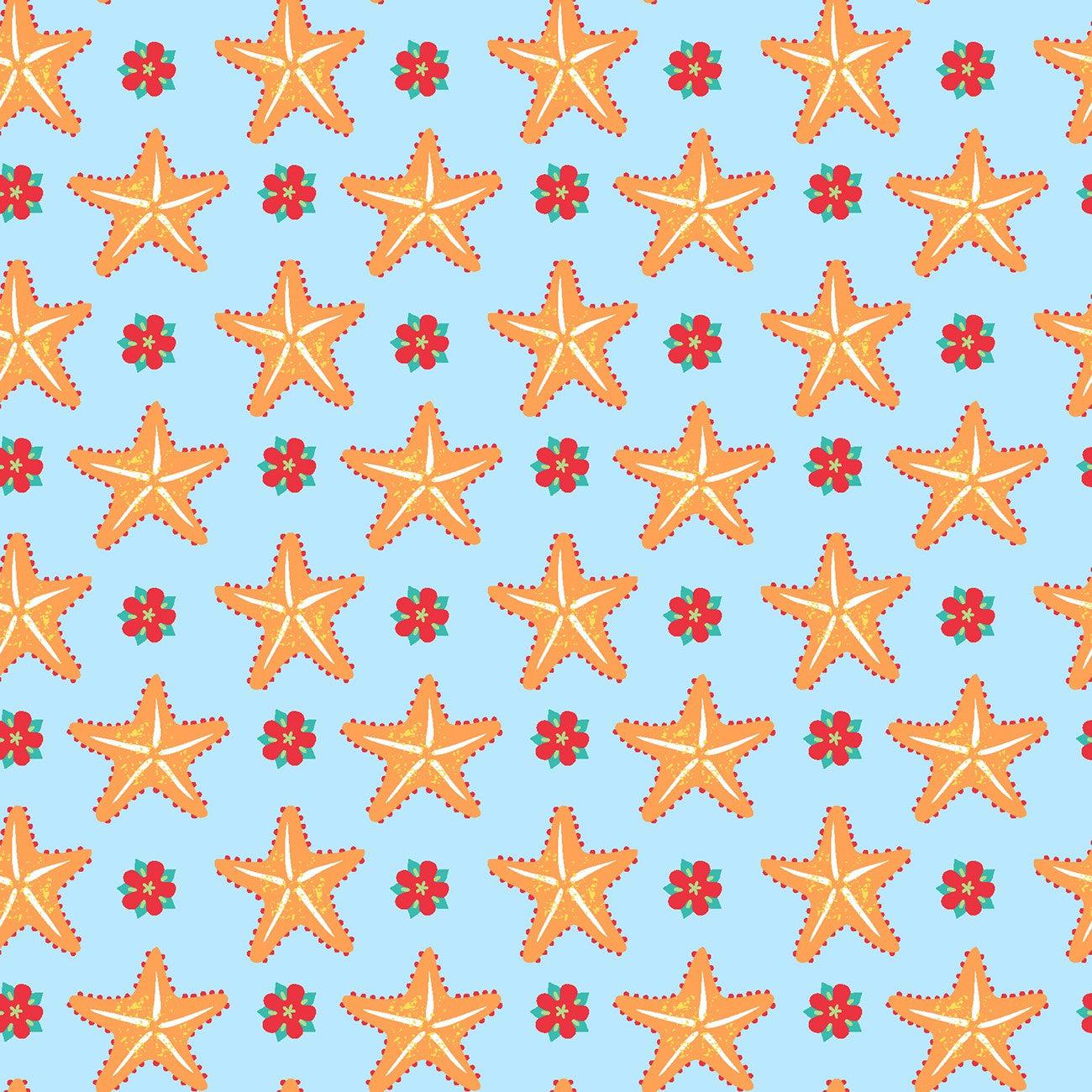 blue starfish wallpaper