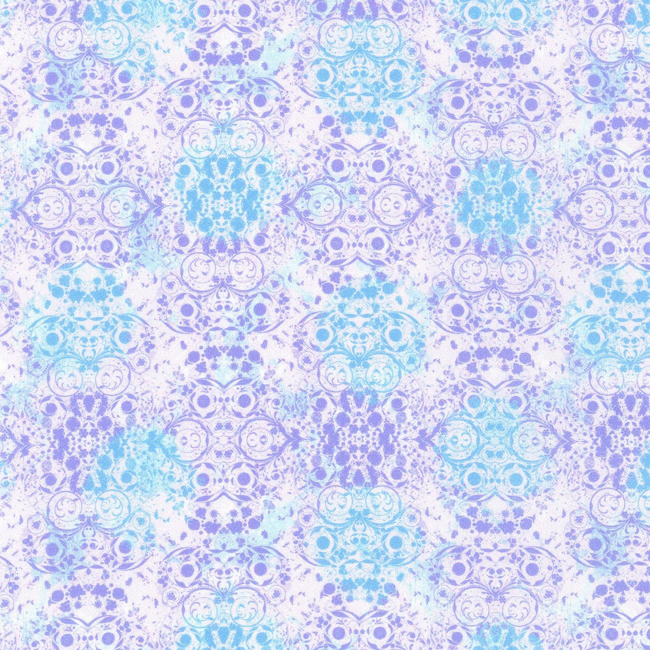 Secret Garden Lavender Geometric Tonal Fabric