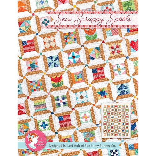 Sew Scrappy Spools Pattern-It's Sew Emma-My Favorite Quilt Store