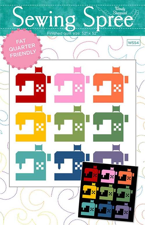 Sewing Spree Quilt Pattern-Moda Fabrics-My Favorite Quilt Store