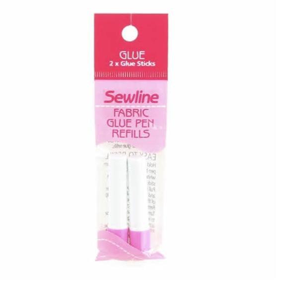 Sewline Fabric Glue Sticks this is for 2 Packs of 2 2 Pink and 2 Blue glue  Stick Refills 