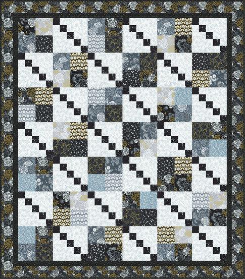 Silverstone Silver Stones Quilt Pattern - Free Pattern Download-Robert Kaufman-My Favorite Quilt Store