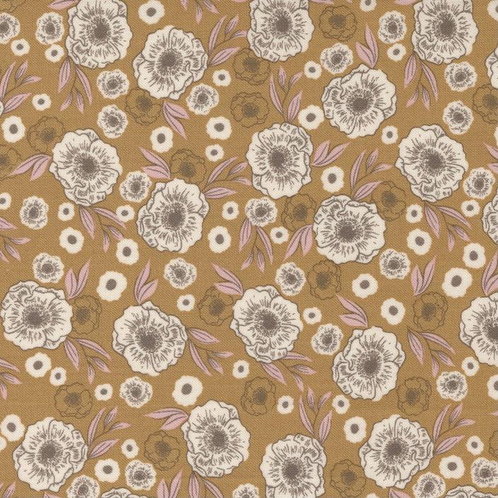 Slow Stroll Golden Last Bloom Fabric