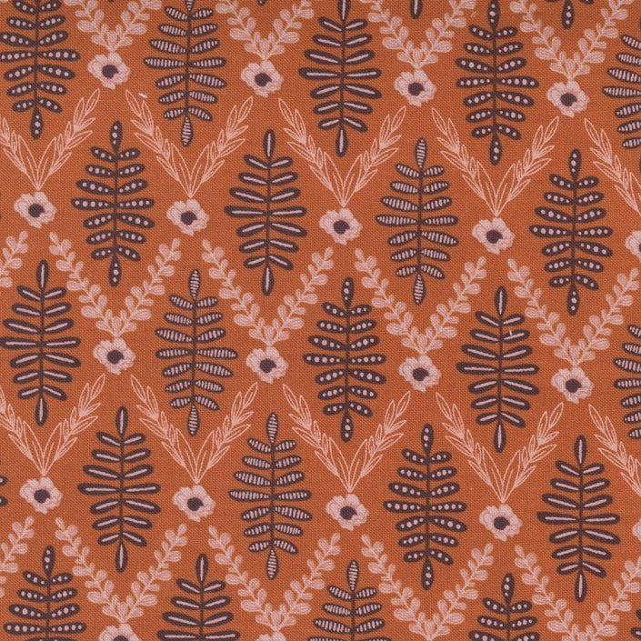 Slow Stroll Pumpkin Grove Walk Trellis Fabric