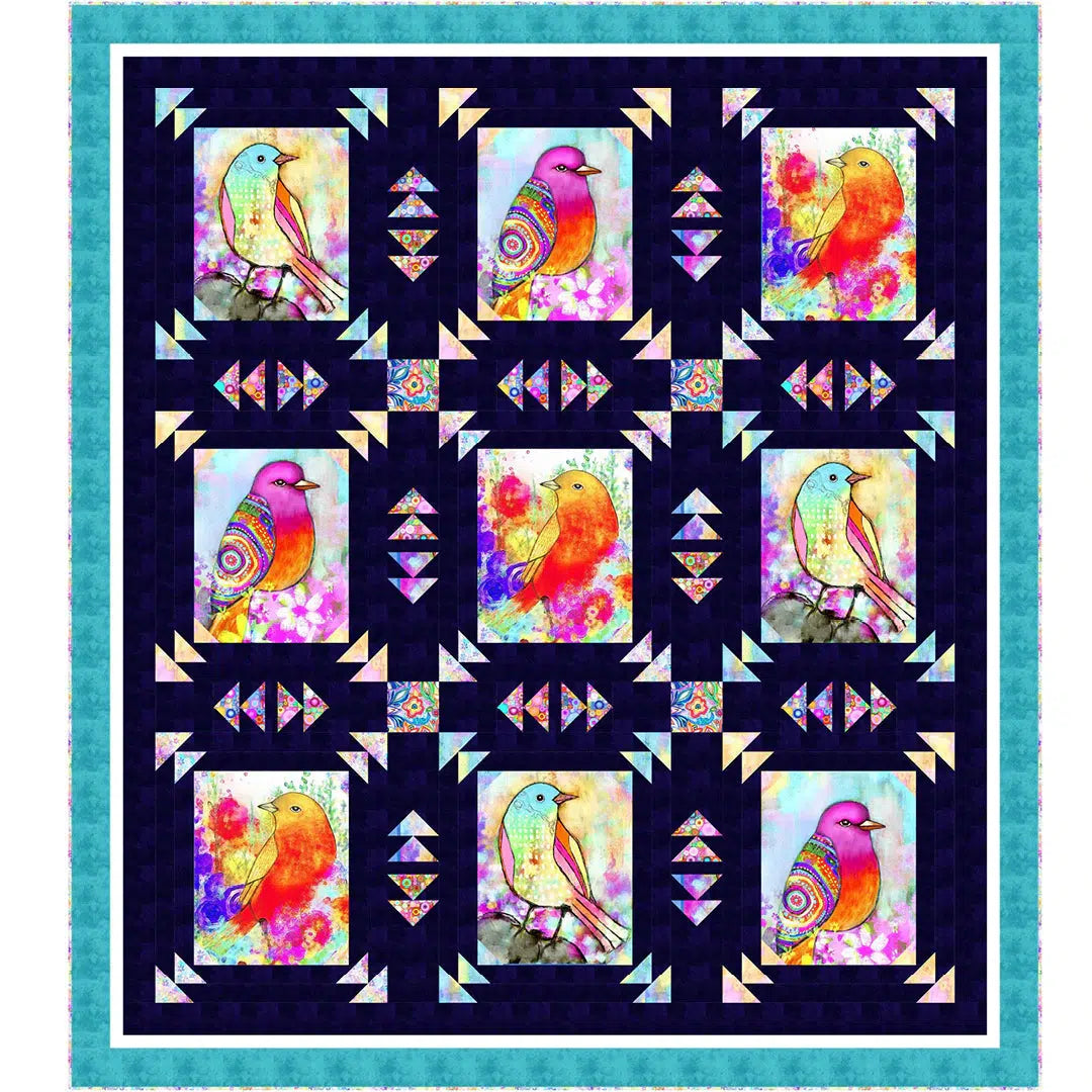 Songbird Serenade Panel Quilt Pattern - Free Digital Download-P & B Textiles-My Favorite Quilt Store