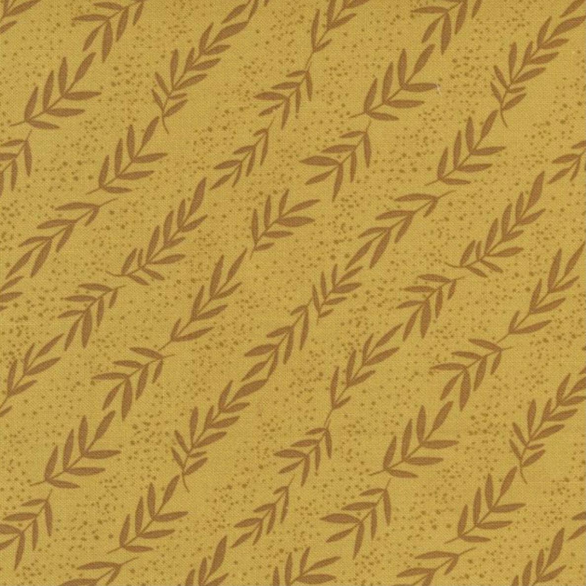 Songbook A New Page Bronze Reaching Stripes Leaf Fabric