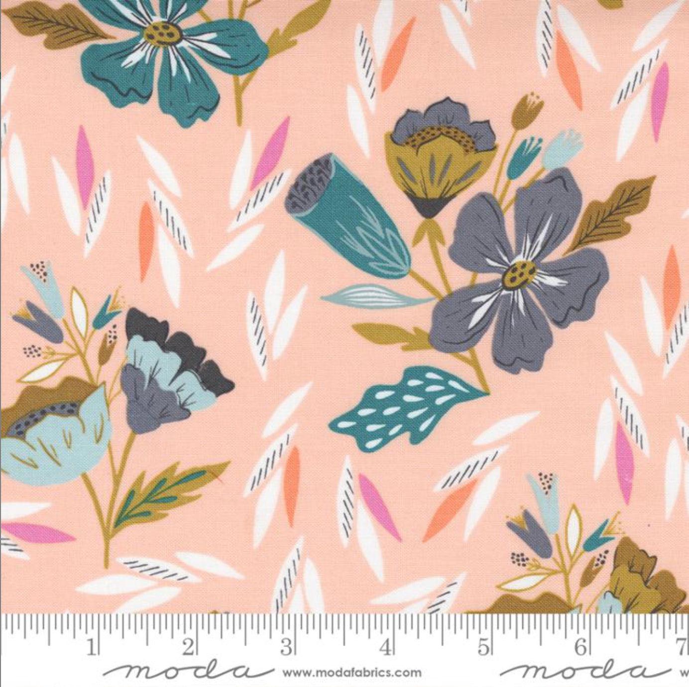 Songbook A New Page Pink Overjoyed Large Floral Fabric-Moda Fabrics-My Favorite Quilt Store