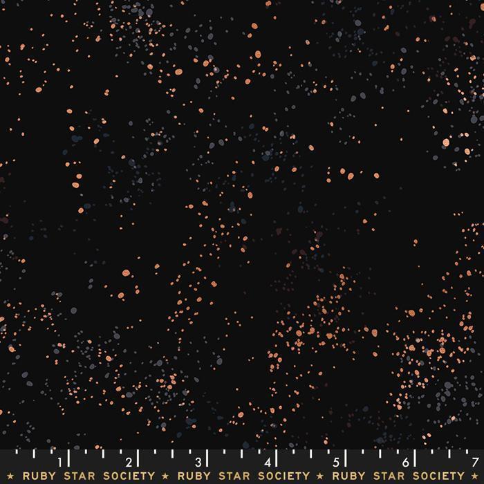 Speckled Metallic on Black Fabric-Moda Fabrics-My Favorite Quilt Store