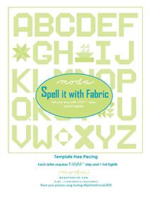 Spell It With Moda Quilt Pattern-Moda Fabrics-My Favorite Quilt Store