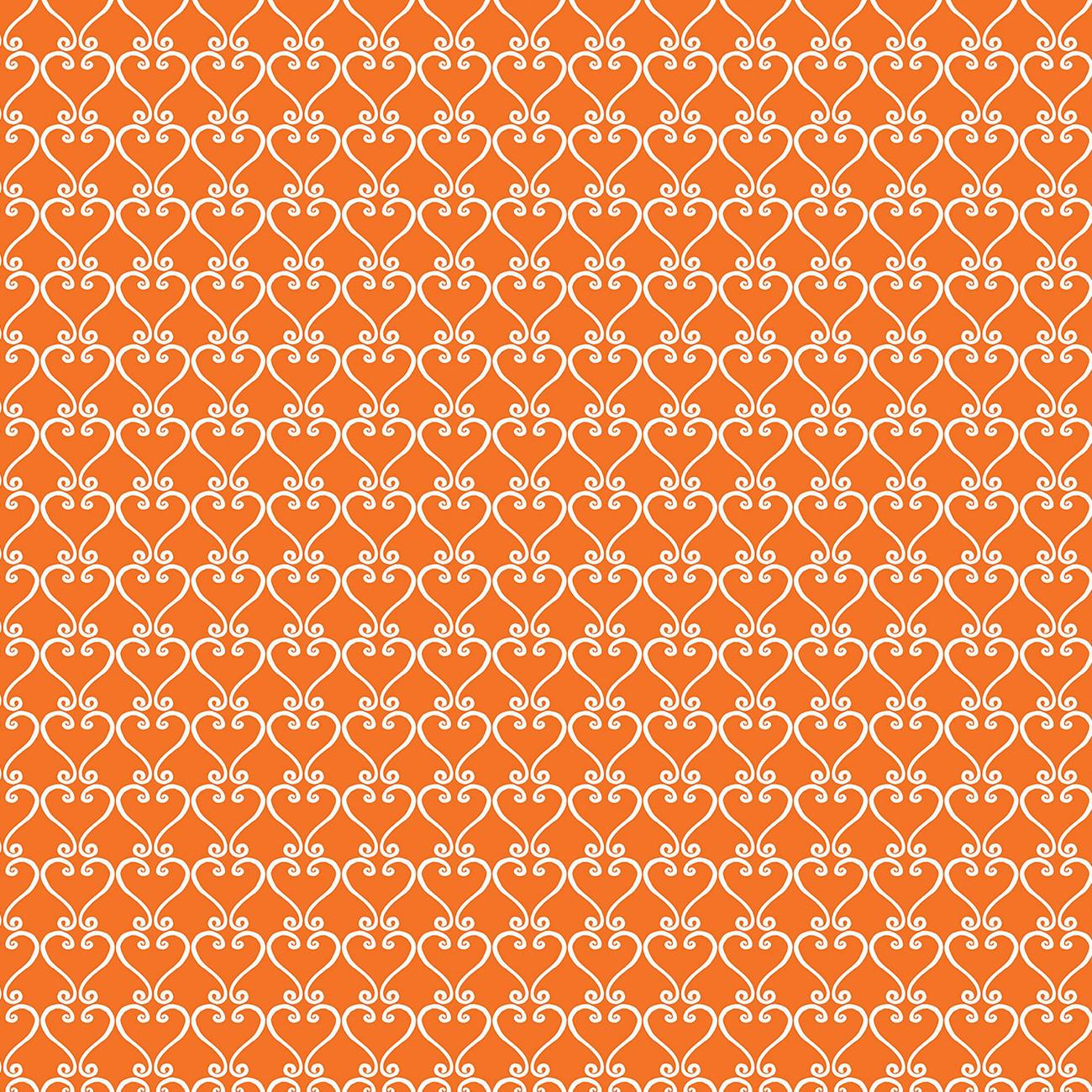 Spooktacular Gnomes Orange Magical Trellis Fabric